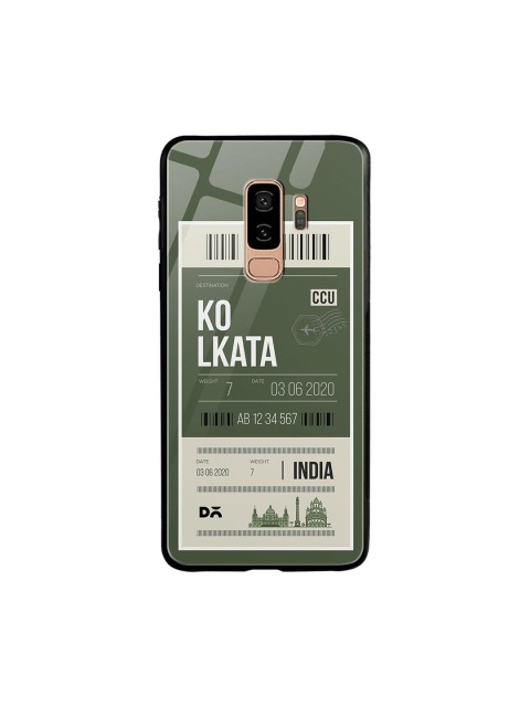 

DailyObjects Green & White Kolkata City Tag Samsung Galaxy S9 Plus Glass Case Cover