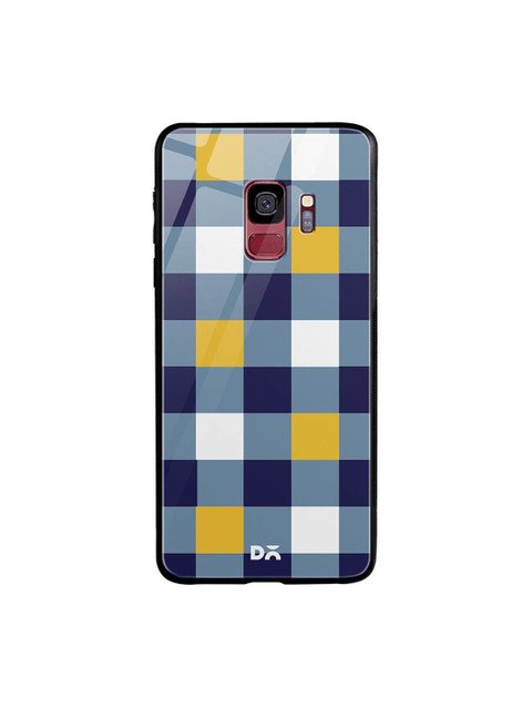 

DailyObjects Blue & White Quartet Checks 1 Samsung Galaxy S9 Glass Case Cover