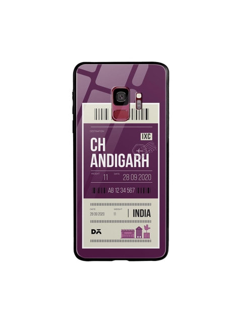 

DailyObjects Purple & White Chandigarh City Tag Samsung Galaxy S9 Glass Case Cover