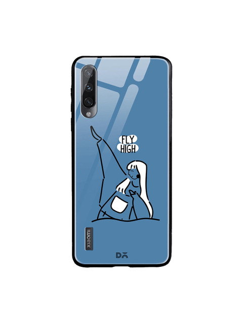 

DailyObjects Blue & White Flying High Xiaomi Mi A3 Glass Case Cover