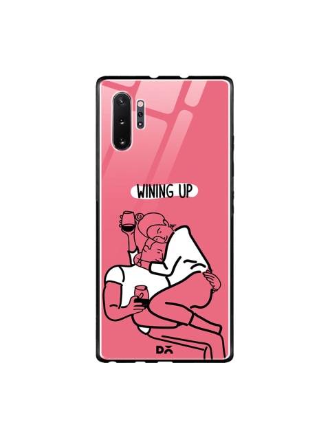

DailyObjects Pink & White Wining Up Samsung Galaxy Note 10 Plus Glass Case Cover