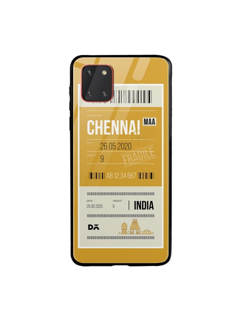 

DailyObjects Unisex Yellow & Off-White Printed Chennai City Tag Samsung Galaxy Note 10 Lite Glass Mobile Cover