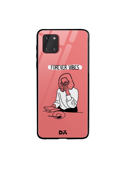 

DailyObjects Pink & White Forever Vibes Samsung Galaxy Note 10 Lite Glass Case Cover