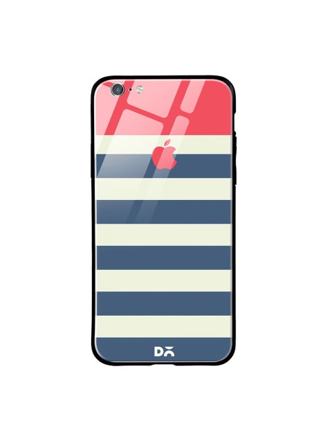 

DailyObjects Off-White & Blue Printed Fog iPhone 6 Glass Mobile Cover