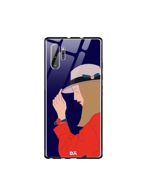 

DailyObjects Blue & Red Mademoiselle Samsung Galaxy Note 10 Plus Glass Case Cover