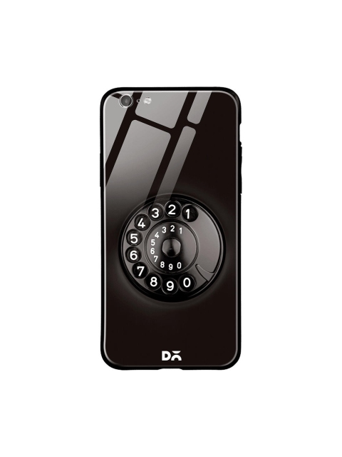

DailyObjects Black & White Dialer iPhone 6S Glass Mobile Case Cover