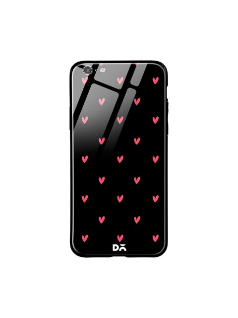 

DailyObjects Black & Pink iPhone 6 Glass Case Cover