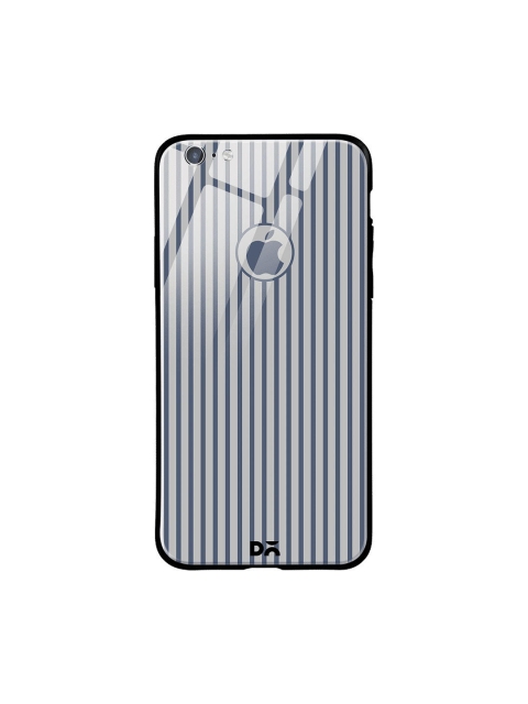 

DailyObjects Grey Stripes iPhone 6S Glass Case Cover