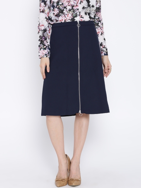 

MANGO Navy A-Line Skirt, Navy blue