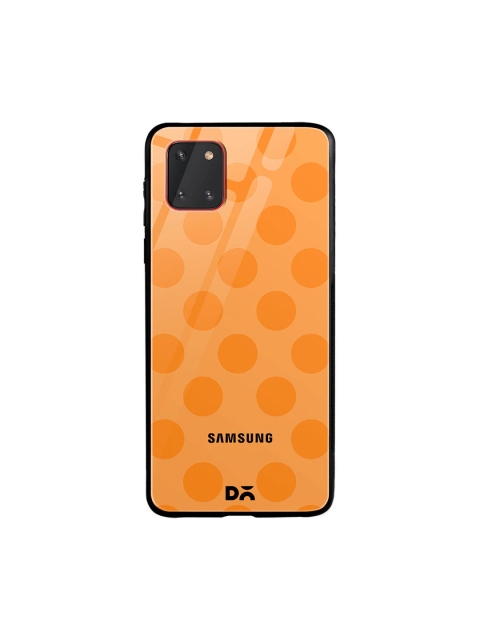 

DailyObjects Orange Polka Samsung Galaxy Note 10 Lite Glass Case Cover