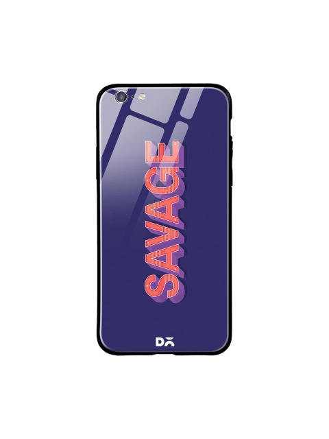 

DailyObjects Blue & Red A Savage iPhone 6S Glass Case Cover