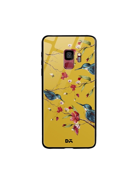 

DailyObjects Yellow & Red Melody Birds Samsung Galaxy S9 Glass Case Cover