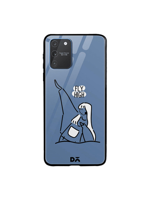 

DailyObjects Blue & White Flying High Samsung Galaxy S10 Lite Glass Mobile Case Cover