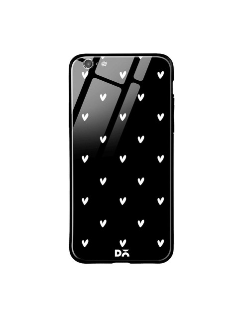 

DailyObjects Black & White Bundle Heart iPhone 6 Glass Case Cover
