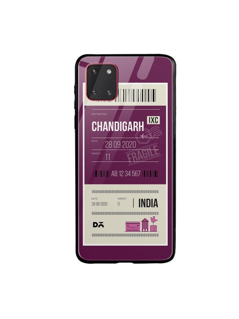 

DailyObjects Purple & White Chandigarh City Tag Samsung Galaxy Note 10 Lite Glass Case Cover