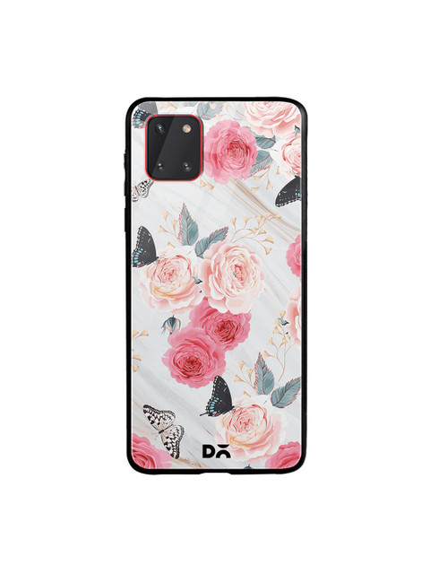 

DailyObjects Grey & Pink Flowers Marble Samsung Galaxy Note 10 Lite Glass Case Cover