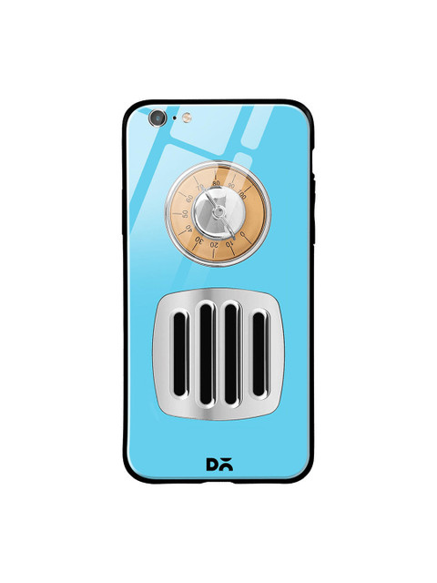 

DailyObjects Blue & Brown Radio iPhone 6 Glass Case Cover