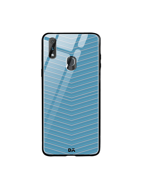 

DailyObjects Blue Blueberry Broken Twills Printed Oppo Realme 3 Pro Glass Mobile Cover