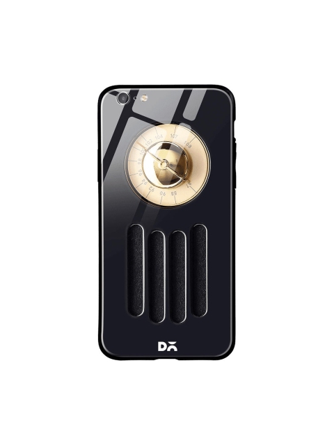 

DailyObjects Black & Gold-Coloured Radio iPhone 6S Glass Mobile Cover