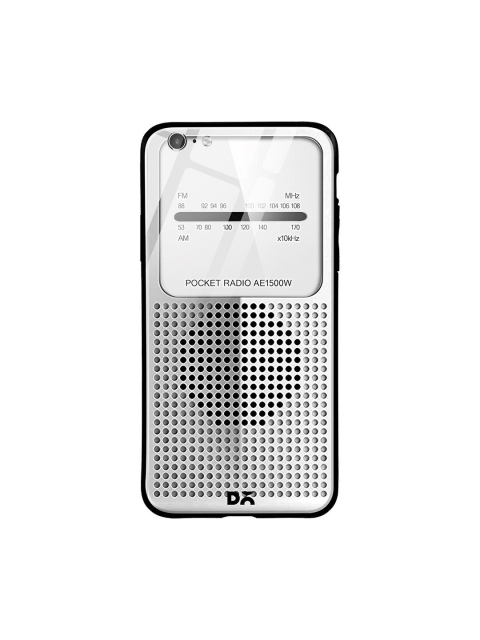 

DailyObjects Silver-Toned & Black AE1500W Radio iPhone 6S Glass Case Cover