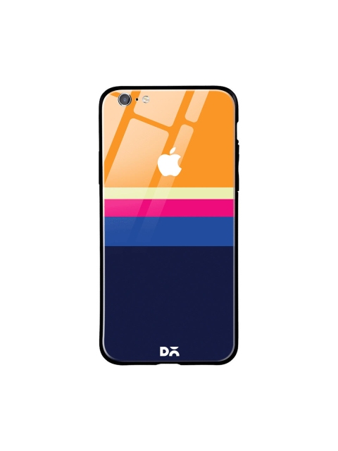 

DailyObjects Blue & Yellow Colourblocked iPhone 6S Glass Case Cover
