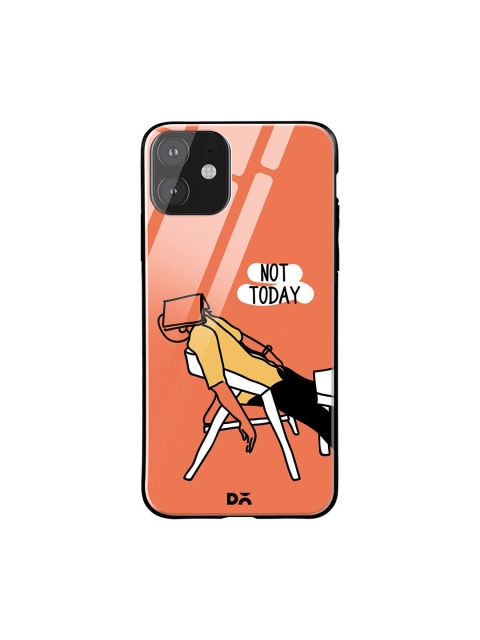 

DailyObjects Orange & Yellow Not Today iPhone 11 Glass Case Cover