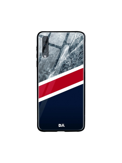 

DailyObjects Blue & Red Marble New England Samsung Galaxy A30s Glass Case Cover