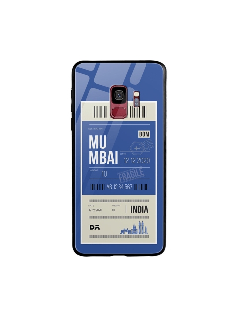 

DailyObjects Blue & Off-WhiteMumbai City Tag Samsung Galaxy S9 Glass Case Cover