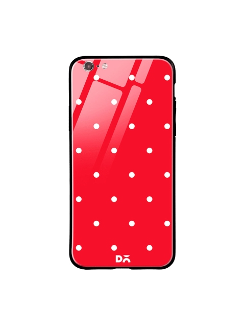 

DailyObjects Red & White Bubbles Scarlet iPhone 6 Glass Case Cover