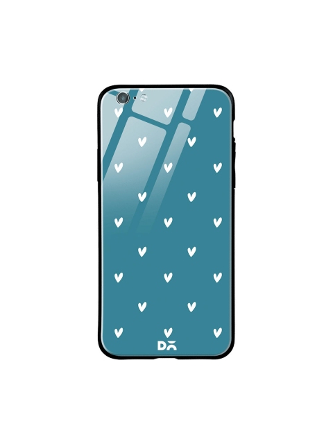 

DailyObjects Teal Green & White Bundle Heart iPhone 6 Glass Case Cover