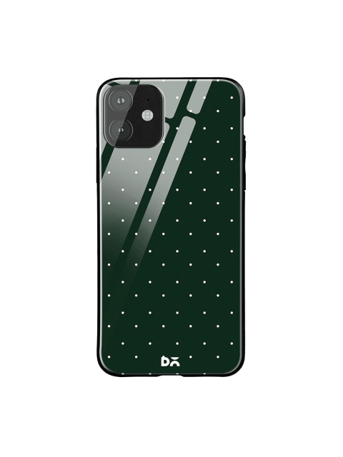 

DailyObjects Green & White Constellation Dots iPhone 11 Glass Case Cover