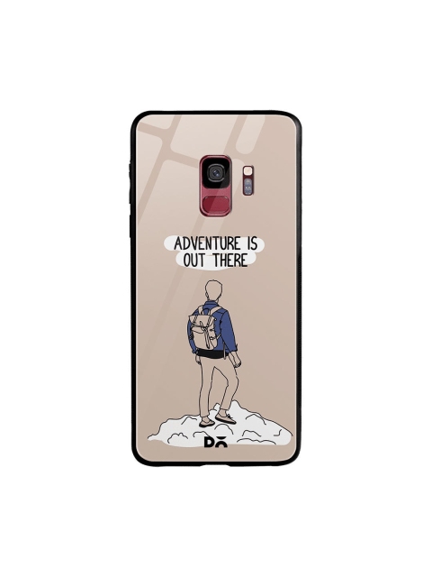 

DailyObjects Beige & White Adventure Out Samsung Galaxy S9 Glass Case Cover