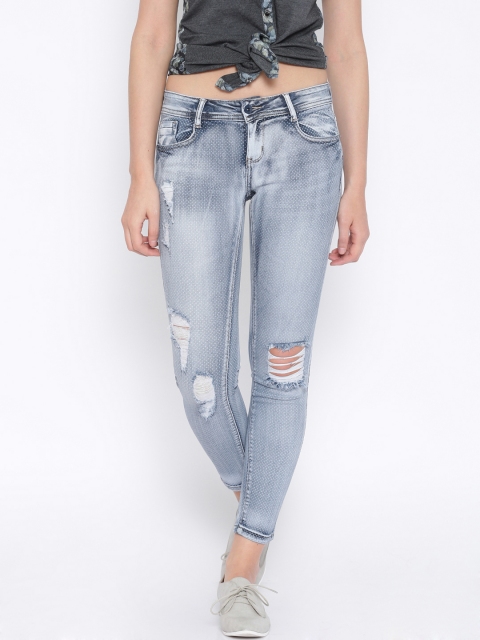 

Deal Jeans Light Blue Ankle-Length Printed Skinny Jeans
