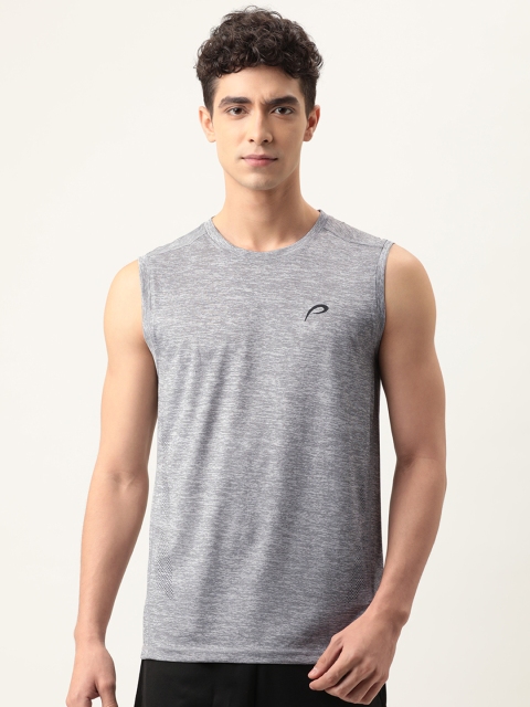 

Proline Active Men Grey Melange Sports T-shirt