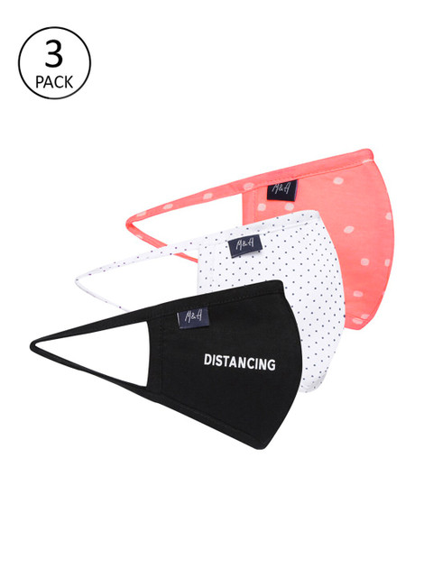 

Mast & Harbour Adults Multicoloured Pack of 3 Reusable 3-Layer Outdoor Masks, Multi