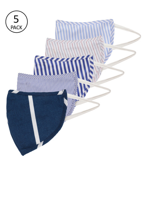 

Mast & Harbour Adults Multicoloured Pack of 5 Reusable 3-Layer Outdoor Masks, Multi