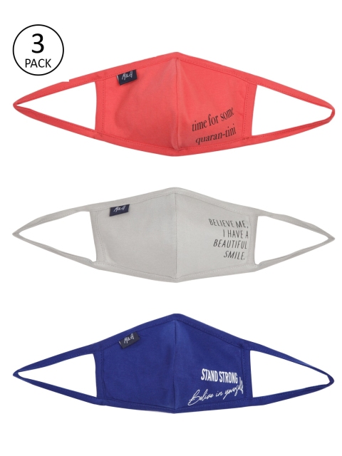 

Mast & Harbour Adults Pack of 3 Printed Reusable 3-Layer Outdoor Masks, Multi