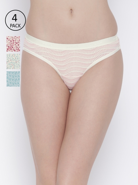 

Amante Women Pack Of 4 Printed Bikini Briefs 1283835-1-1283836-1, Off white