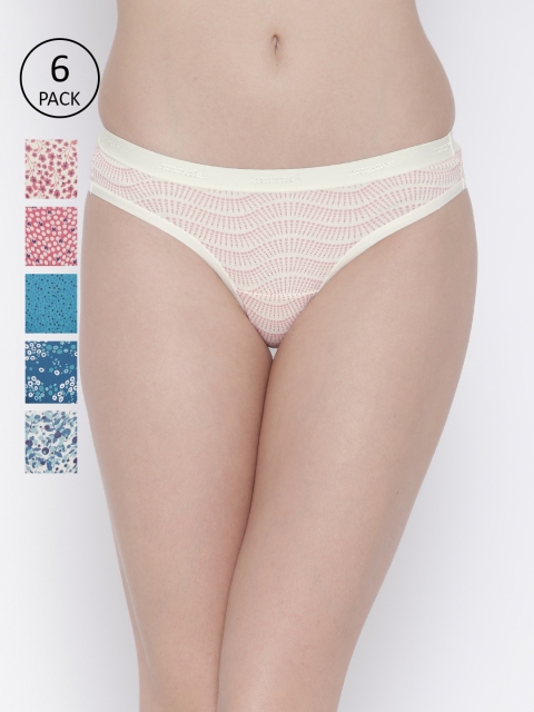 

Amante Women Pack Of 6 Printed Bikini Briefs 1283837-1-1283835-1, Off white