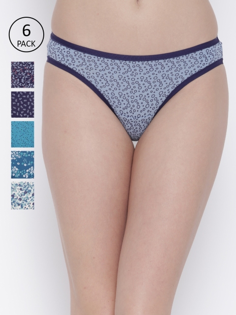 

Amante Women Pack Of 6 Printed Bikini Briefs 1283837-1-1283843-1, Blue