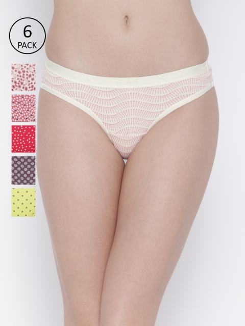 

Amante Women Pack Of 6 Printed Bikini Briefs 1283835-1-7508544-1, Pink