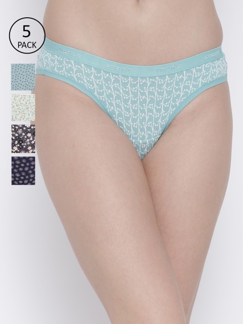 

Amante Women Pack Of 5 Printed Bikini Briefs 7508559-1-1283836-1, Navy blue
