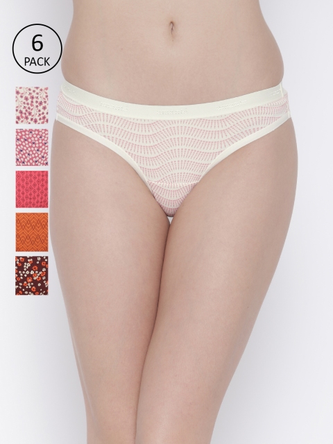 

Amante Women Pack Of 6 Printed Bikini Briefs 1283835-1-7508589-1, Off white