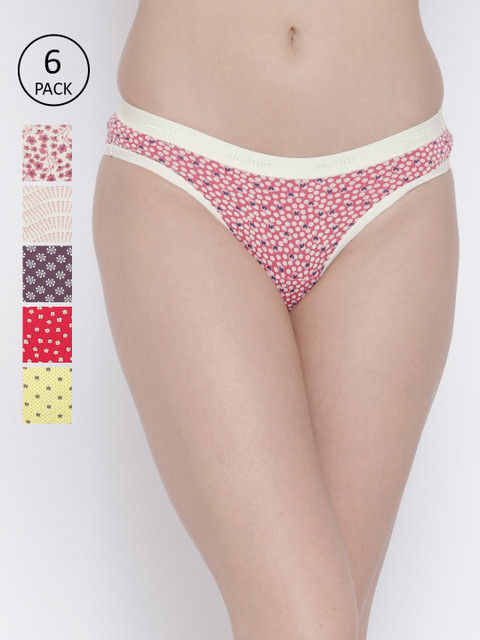 

Amante Women Pack of 6 Basic Briefs, Multi