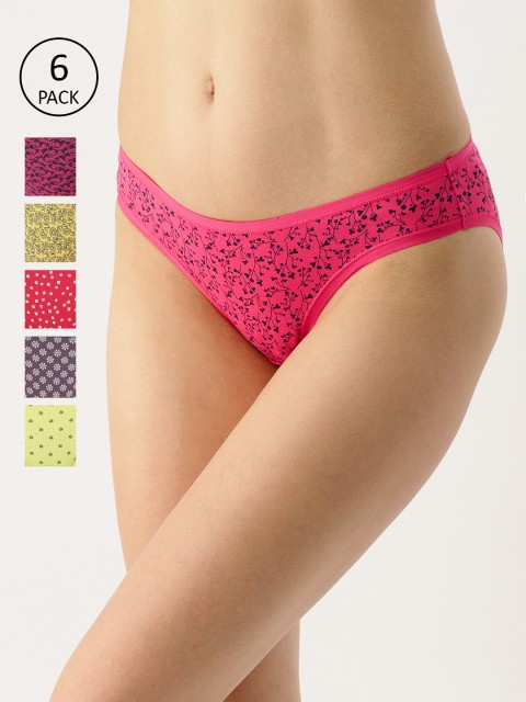 

Amante Women Pack of 6 Bikini Briefs, Pink