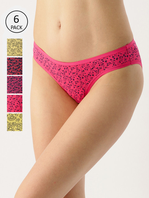 

Amante Women Pack of 6 Bikini Briefs, Multi