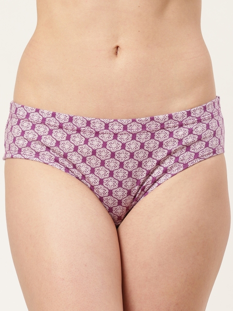 

Leading Lady Women Purple & White Printed Hipster Noori-2-3