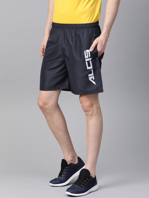 

Alcis Men Navy Blue Solid Slim Fit Training Shorts