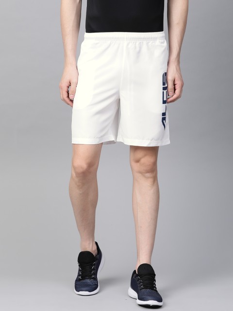 

Alcis Men White Solid Slim Fit Training Shorts