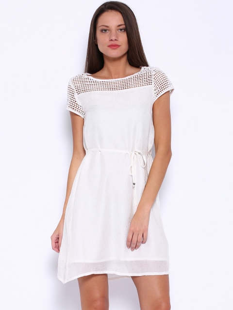 

Tokyo Talkies White Fit & Flare Dress